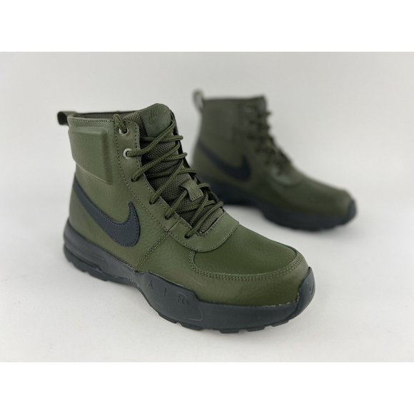 Nike Air Max Goaterra 2.0 Green Youth Size 7Y Boots Leather Black NO SHOE BOX - Picture 3 of 11